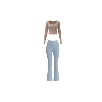Casual Fashionable Cotton Blended Fabric Fitness Kit Women
