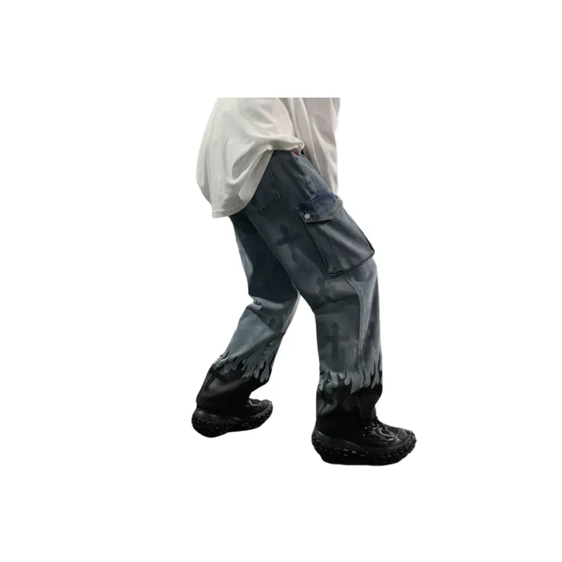Retro Casual Hip Hop Jeans-2