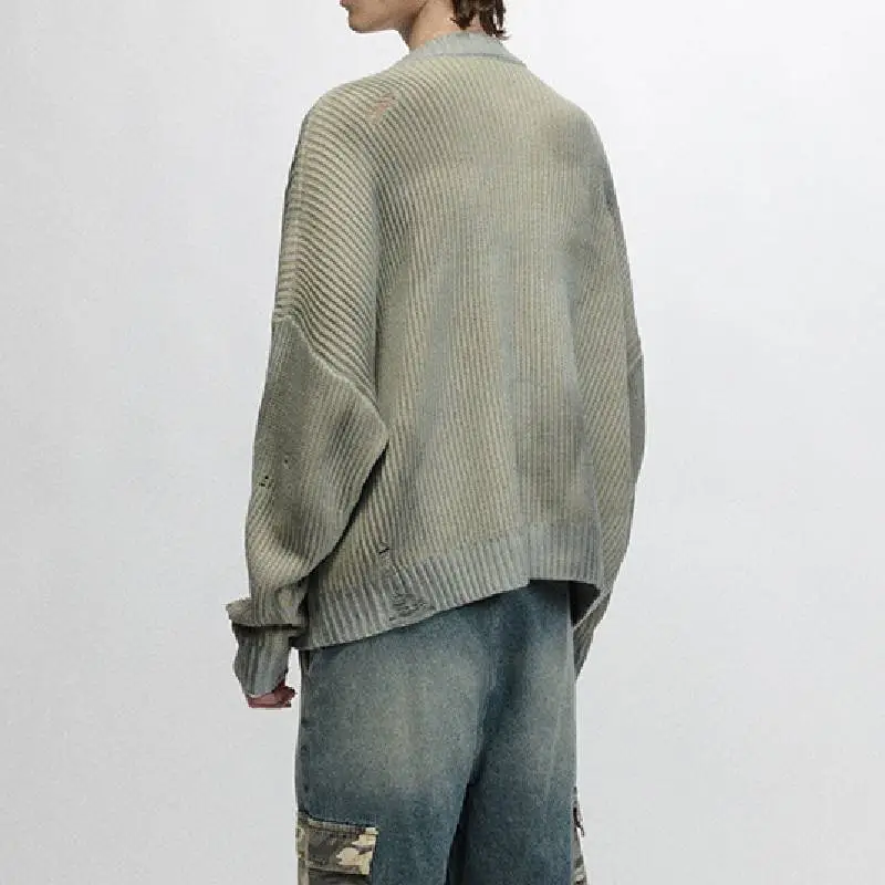 Loose Ripped Sweater-9