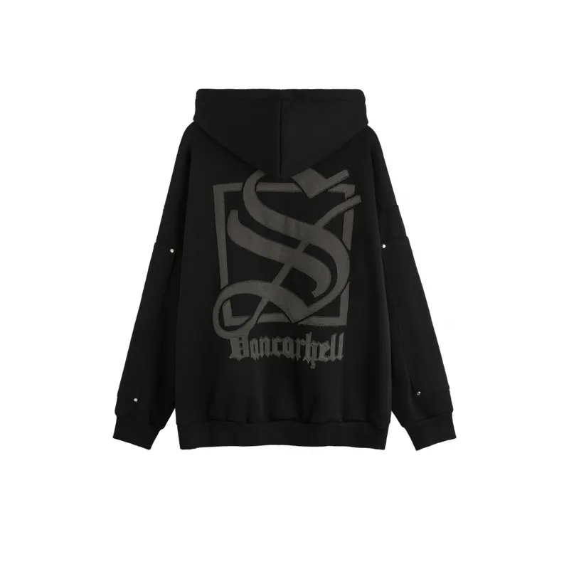 Corpse Handsome Character Design Cardigan Fleece lined Hoodie-3