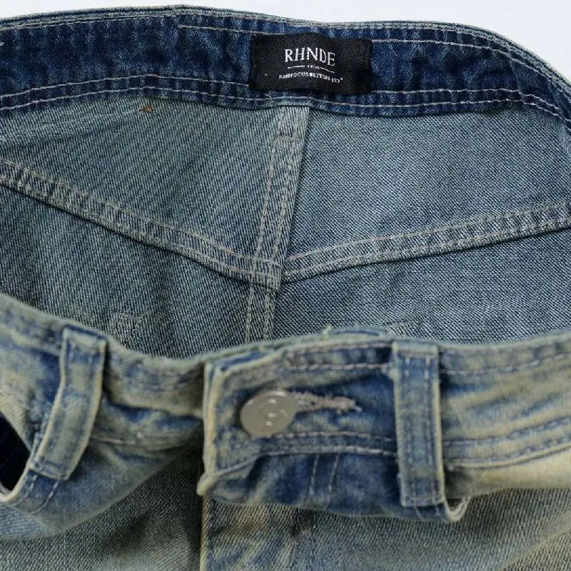 Street Distress Denim Shorts-3