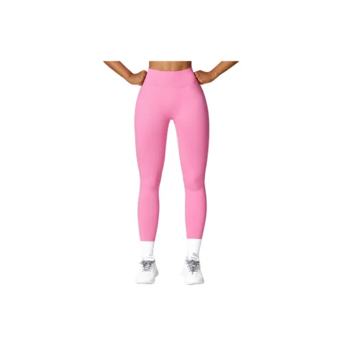 Plain Sporty Nylon Leggings Women