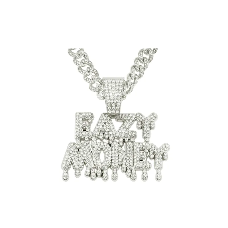Creative Splicing Letter Pendant Necklace-0