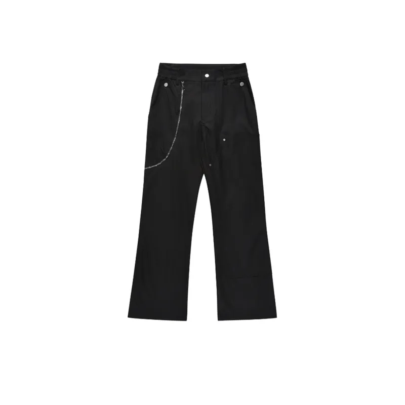 Trendy Pocket Straight Zipper Pants
