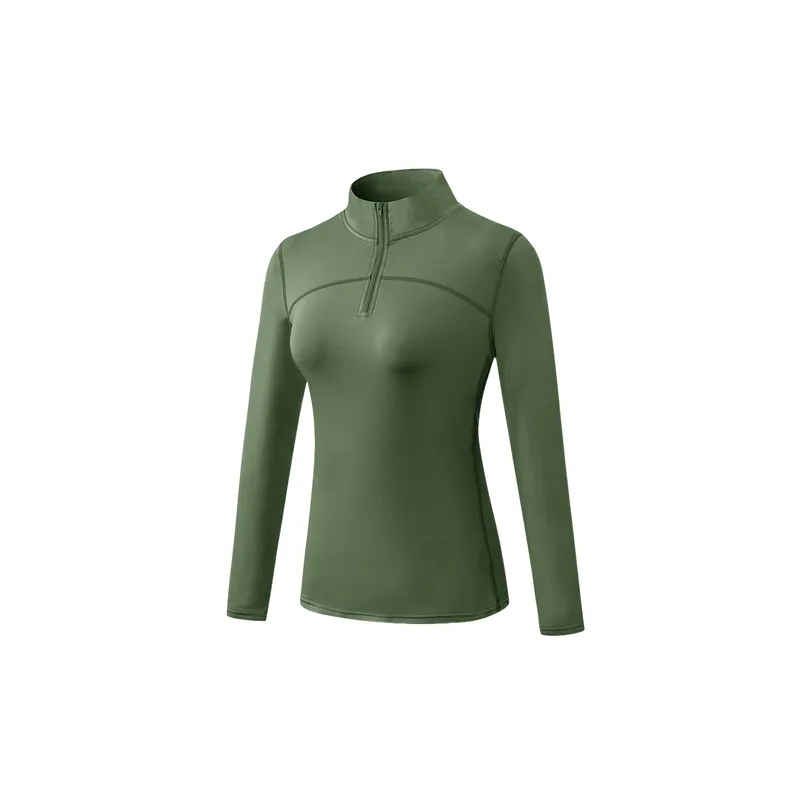 Sporty Long Sleeve Polyester Fitness Clothing Women-14