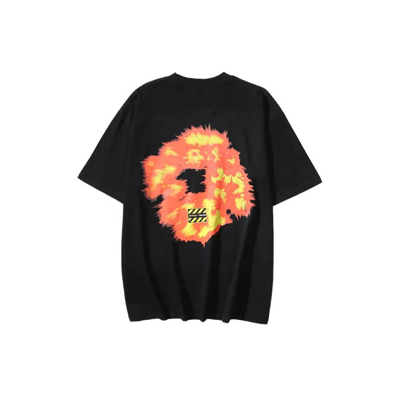 Casual Loose Cotton Blended Fabric T Shirt-1