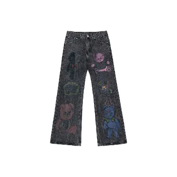 Fashionable Loose Straight Leg Jeans