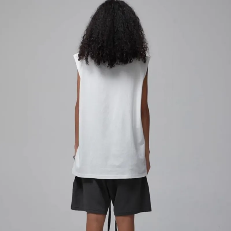 Retro Plain Cotton Vest-4