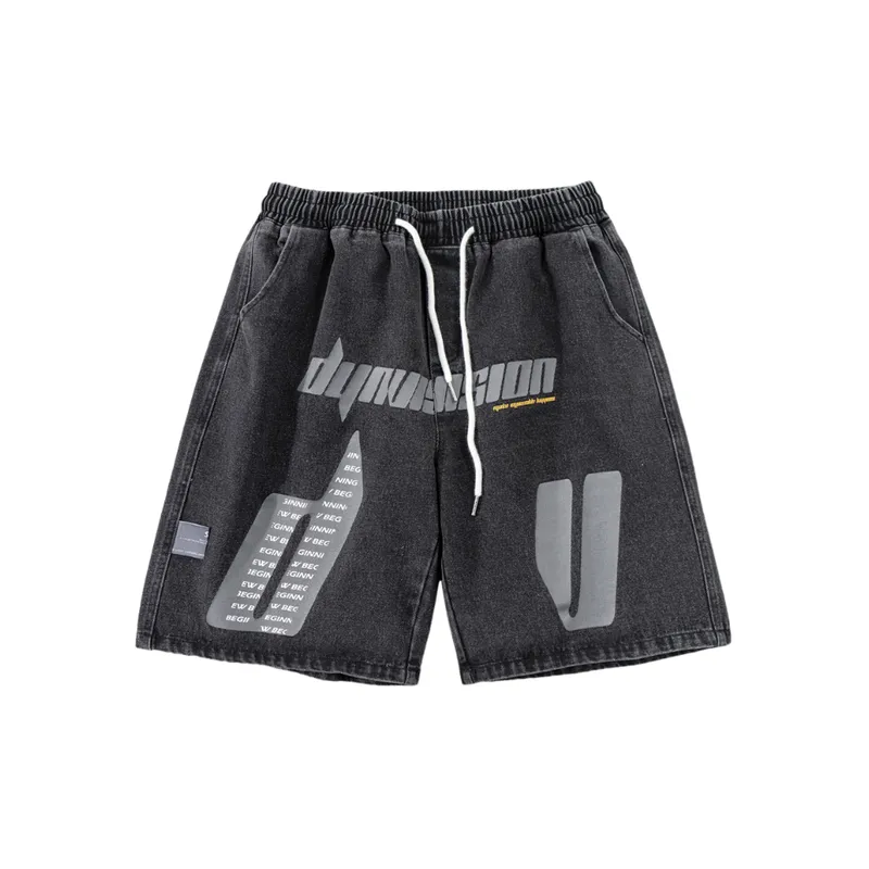 Denim Trendy Casual Shorts-0
