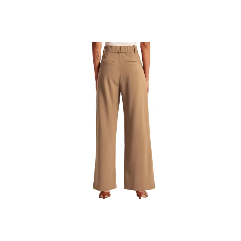 Simple Basics Gauze Suit Trousers Women-1