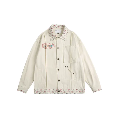 Retro Hip Hop Embroidered Workwear Casual Jacket