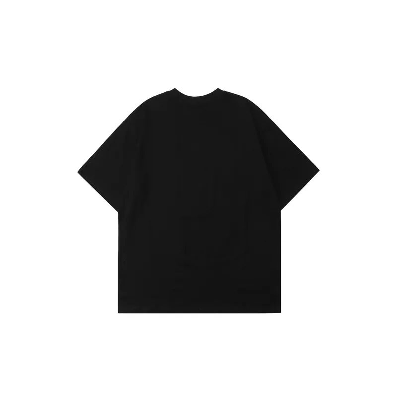 Abstract Figure Theme Oversize Short sleeved T shirt-7