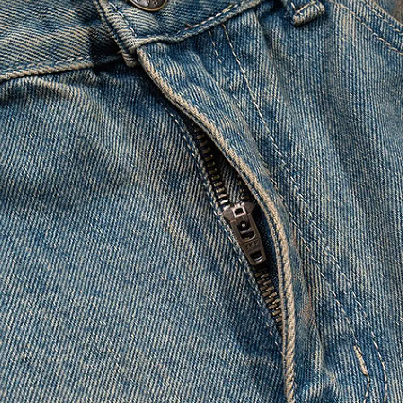 Retro Straight Leg Jeans-4