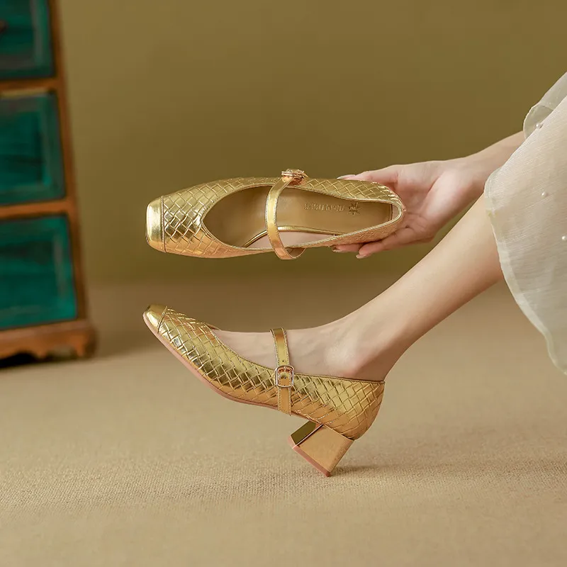 Casual Fashionable Mary Jane Shoes-2