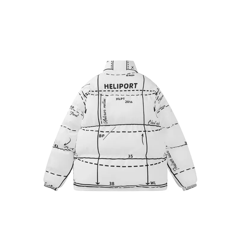 HELIPORT Apron Positioning Draft Cotton padded Jacket-4