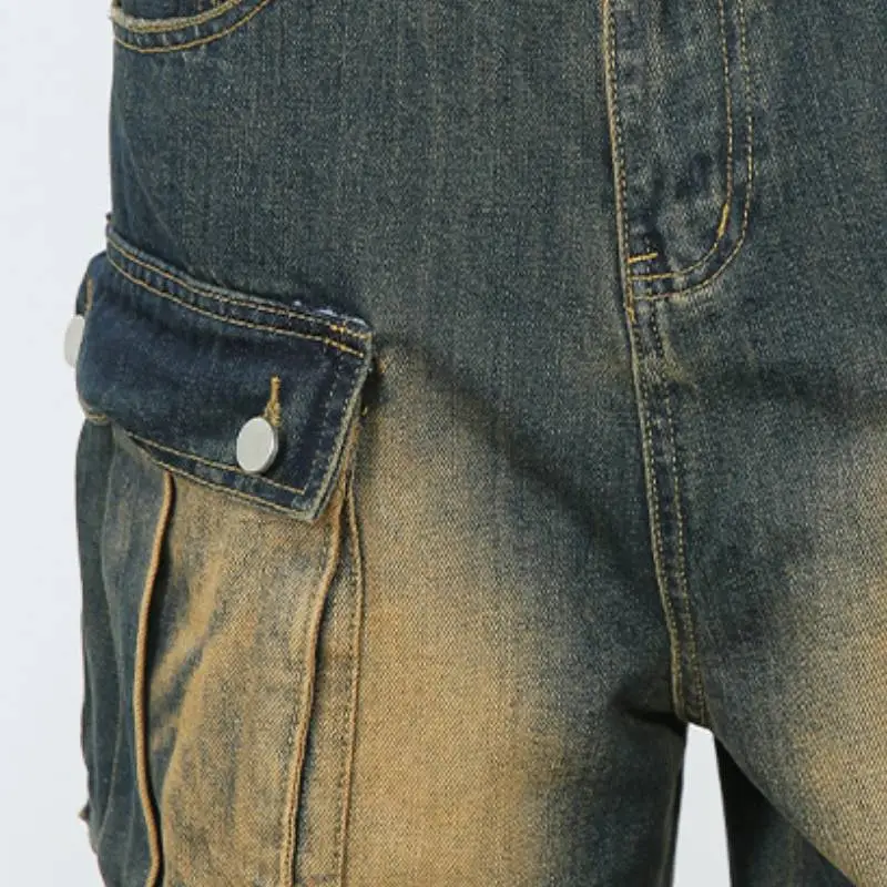 Funky Loose Cotton Cargo Pants-4