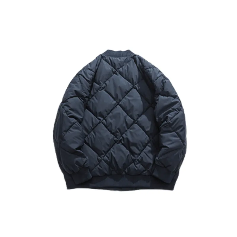 Retro Street Blended Synthetic Fabrics Quilted Jacket-5