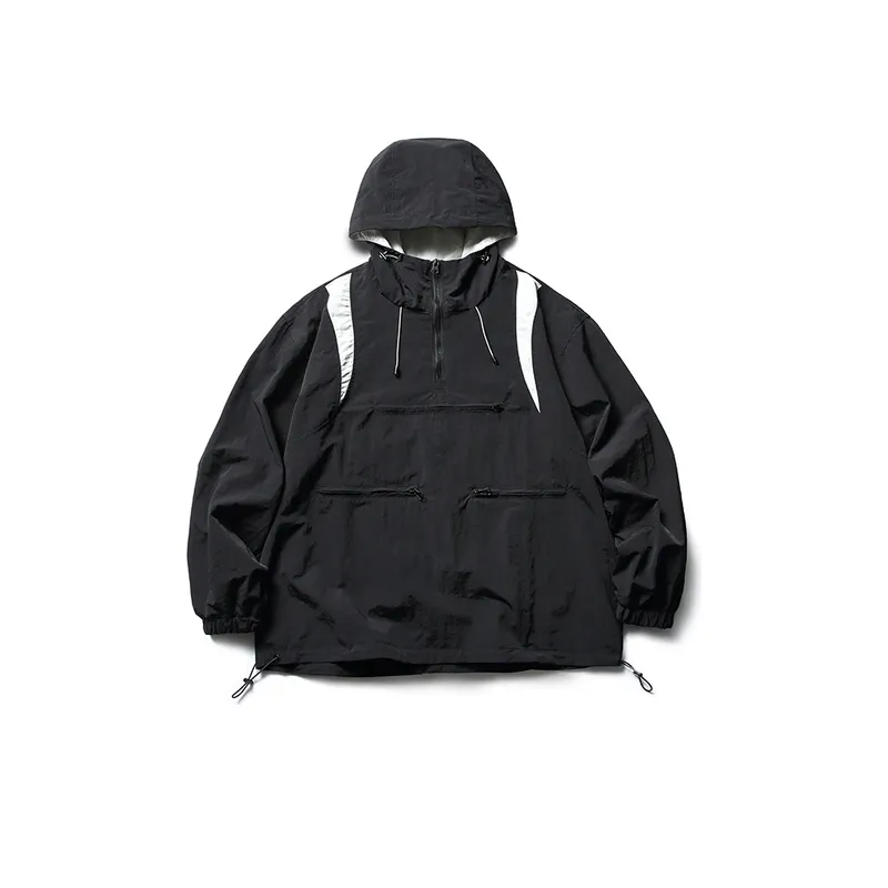 New Style Vintage Mechanical Work Style Patchwork Pullover Jacket-2