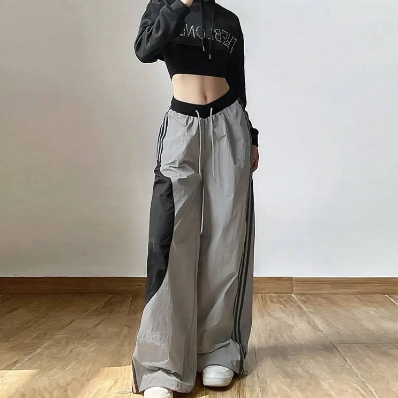 Plain Loose Casual Pants-1