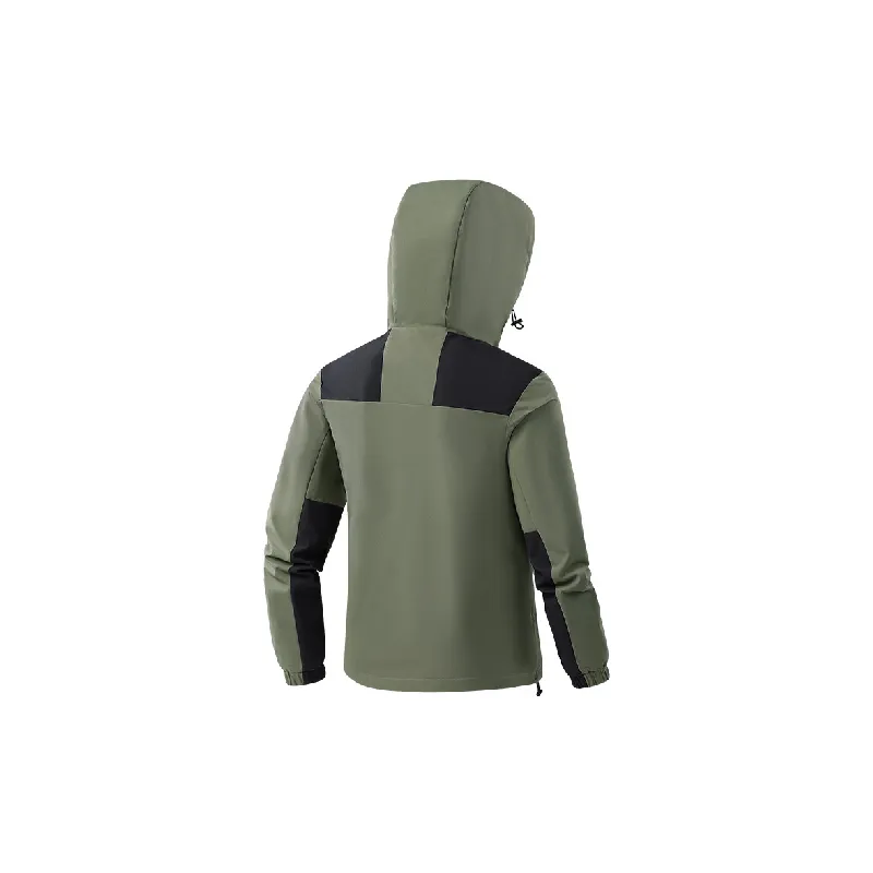 Basics Contrast Color Polyester Outdoor Jacket-7