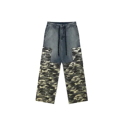 Retro Washed Distressed Pants