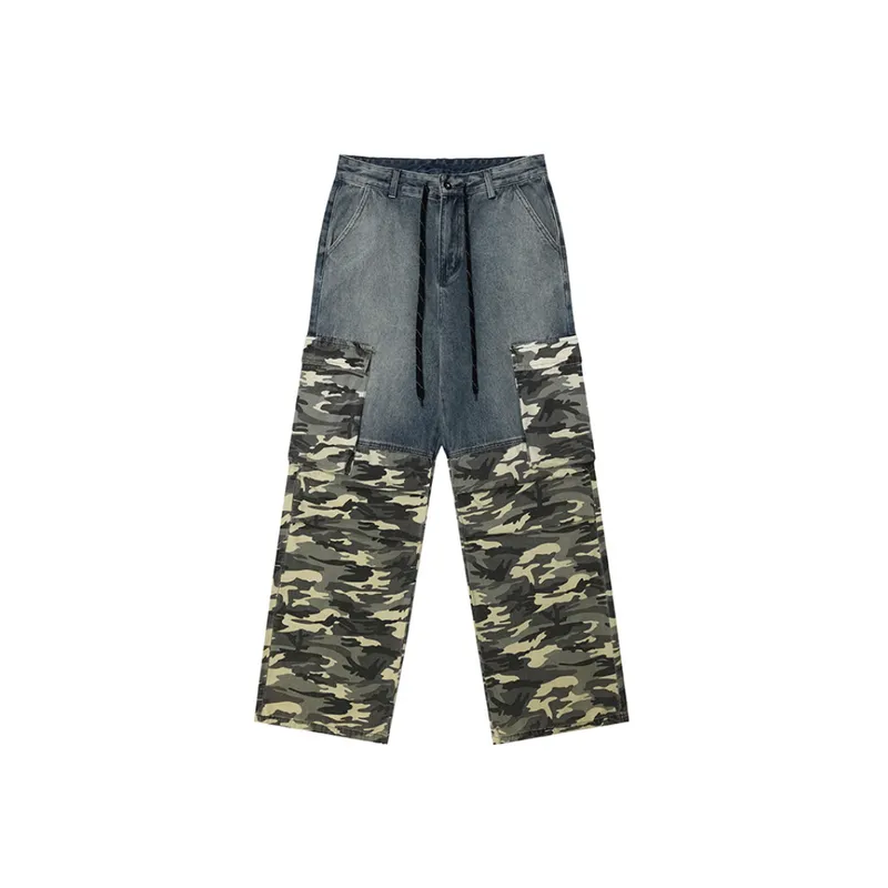 Retro Washed Distressed Pants-0