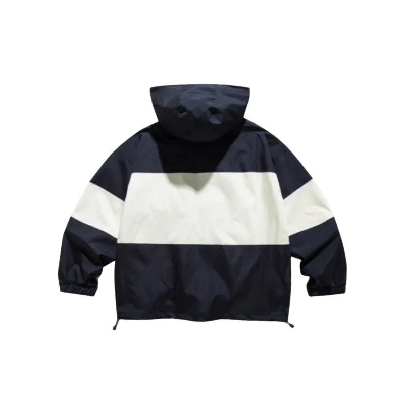 Contrast Color Stitching Outdoor Functional Russo Retro Detachable Hat Jacket-3