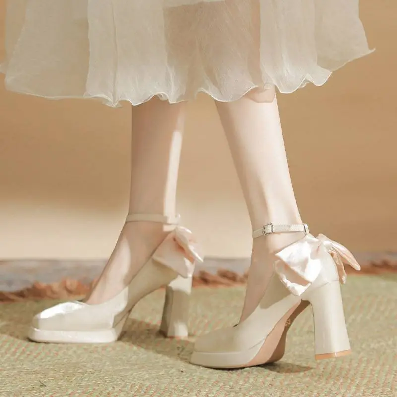 Simple Waterproof Mary Jane Shoes-4