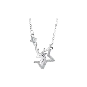 Glamorous Anima Christmas Rhinestone Necklace