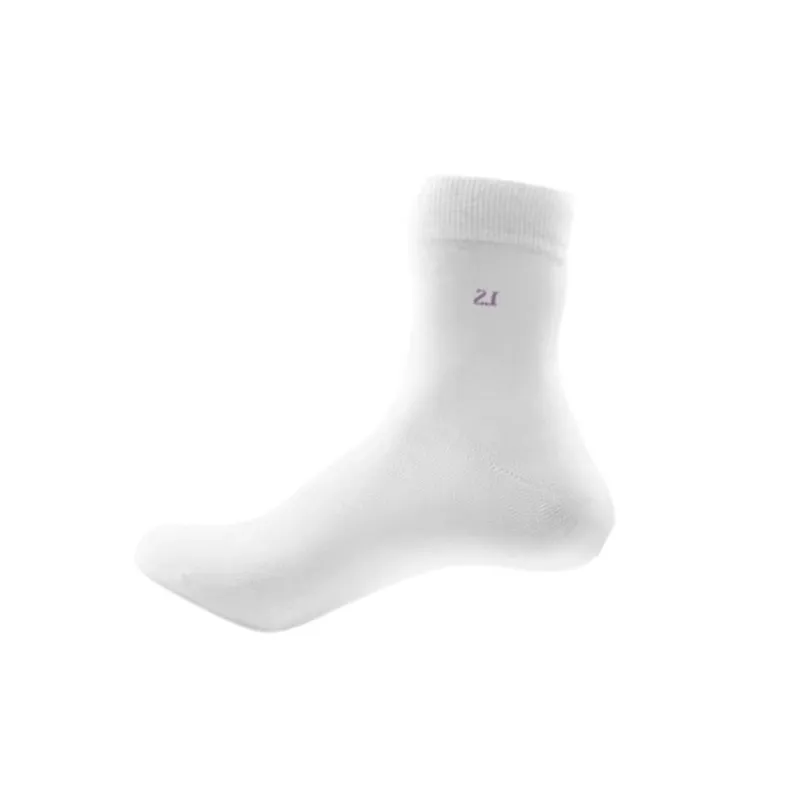 Casual Striped Cotton Mid Calf Sock-0
