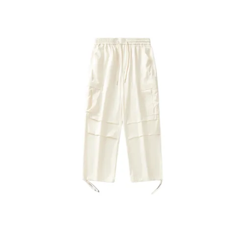 Retro Straight Drawstring Pants