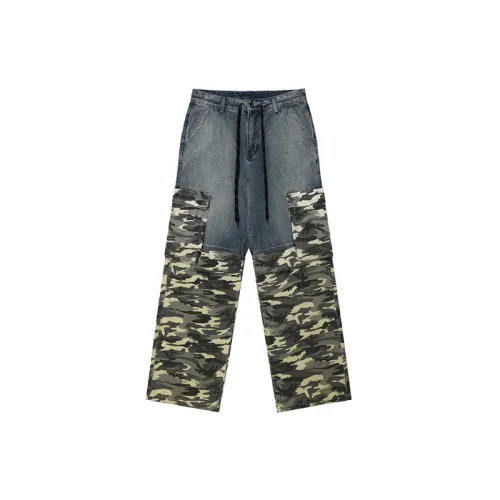 Retro Washed Distress Jeans