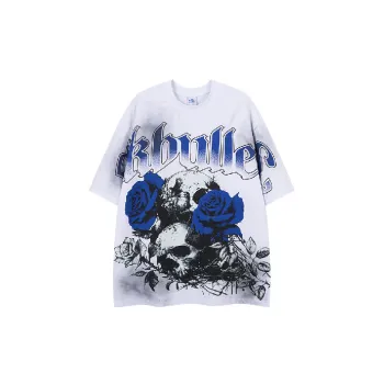 Retro Casual Combed Cotton T Shirt