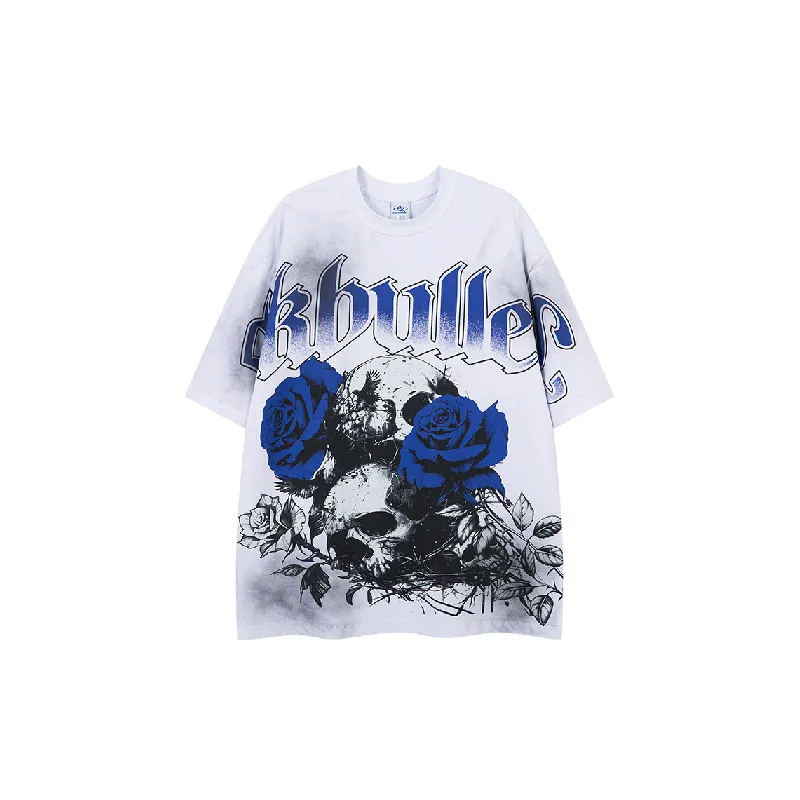 Retro Casual Combed Cotton T Shirt-4