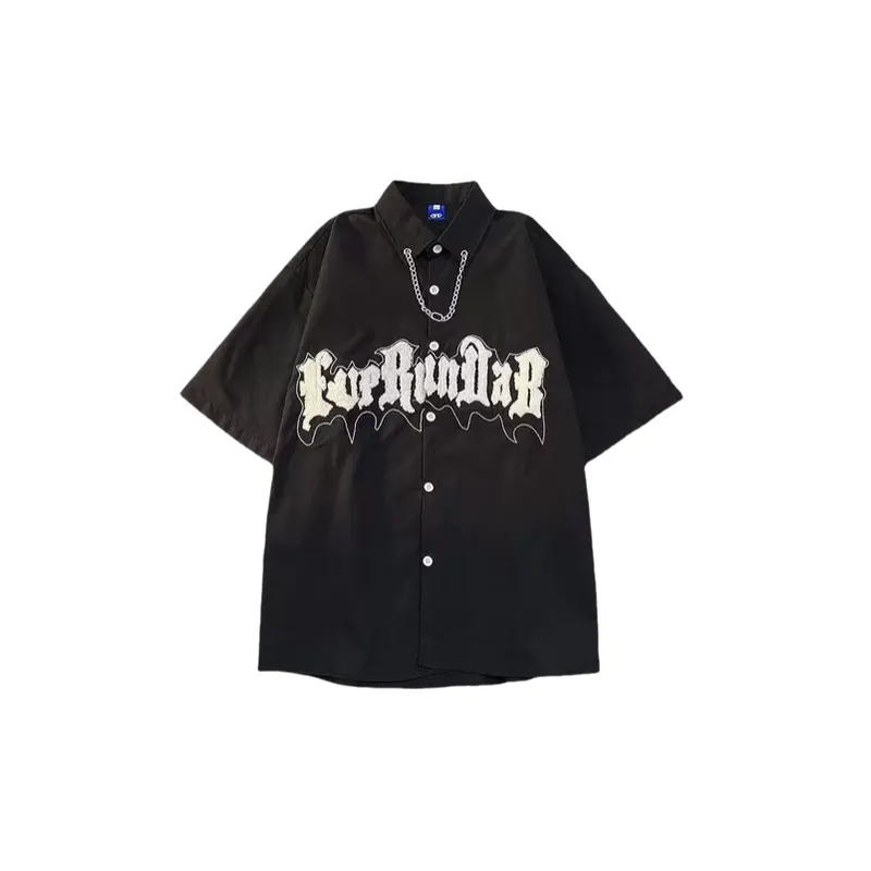 Trendy Embroidered Hip Hop Casual Shirt