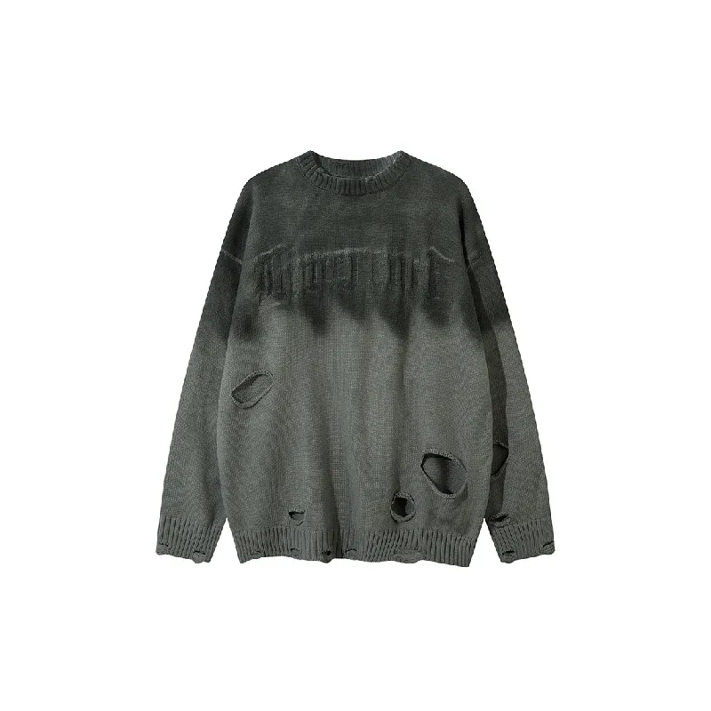 Casual Ripped Sweater-0