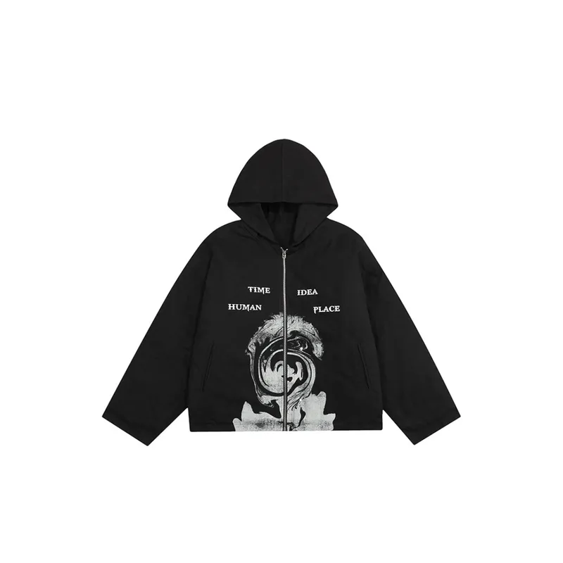 Vibe Style Printing Plus Velvet Cotton padded Coat