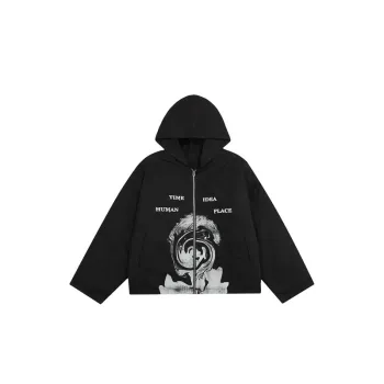 Vibe Style Printing Plus Velvet Cotton padded Coat
