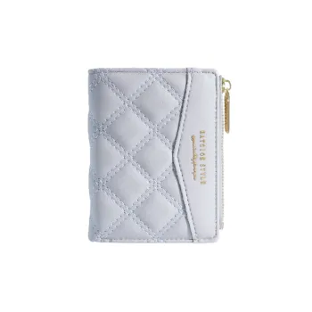 Simple Embroidered Wallet Women