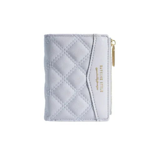 Simple Embroidered Wallet Women