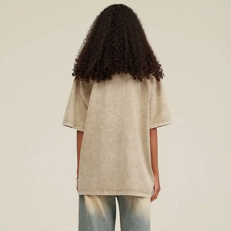 Retro Loose 100% Cotton T Shirt Unisex-3