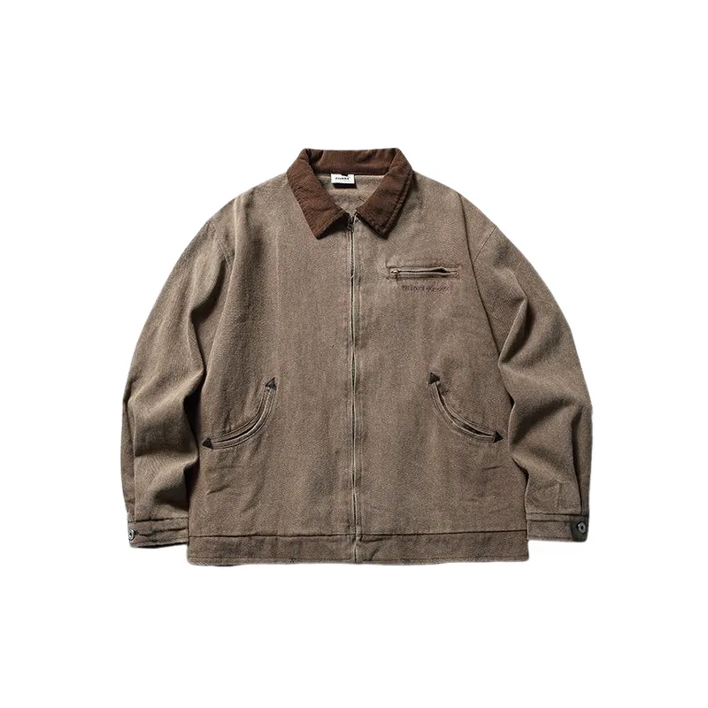 Letter Embroidered Retro Jacket-6
