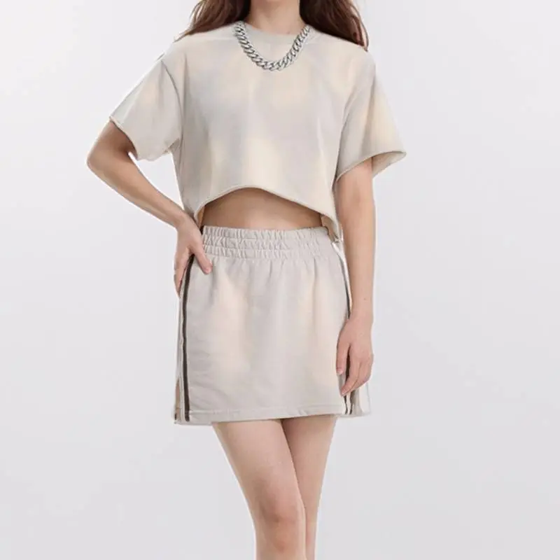 Retro Loose Cotton T Shirt Women-2