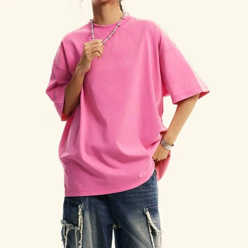 Simple Casual Cotton T Shirt-14