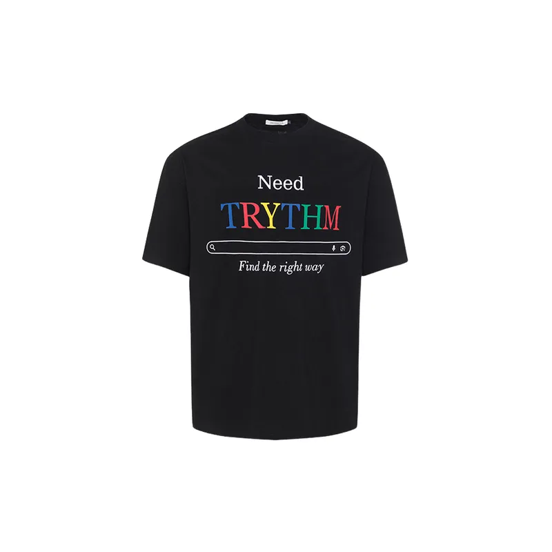 Retro Print Distressed Short Sleeve T Shirt-0