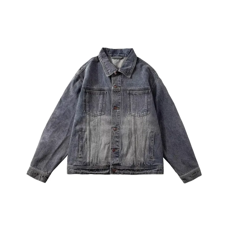 Retro Loose Denim Jacket-0