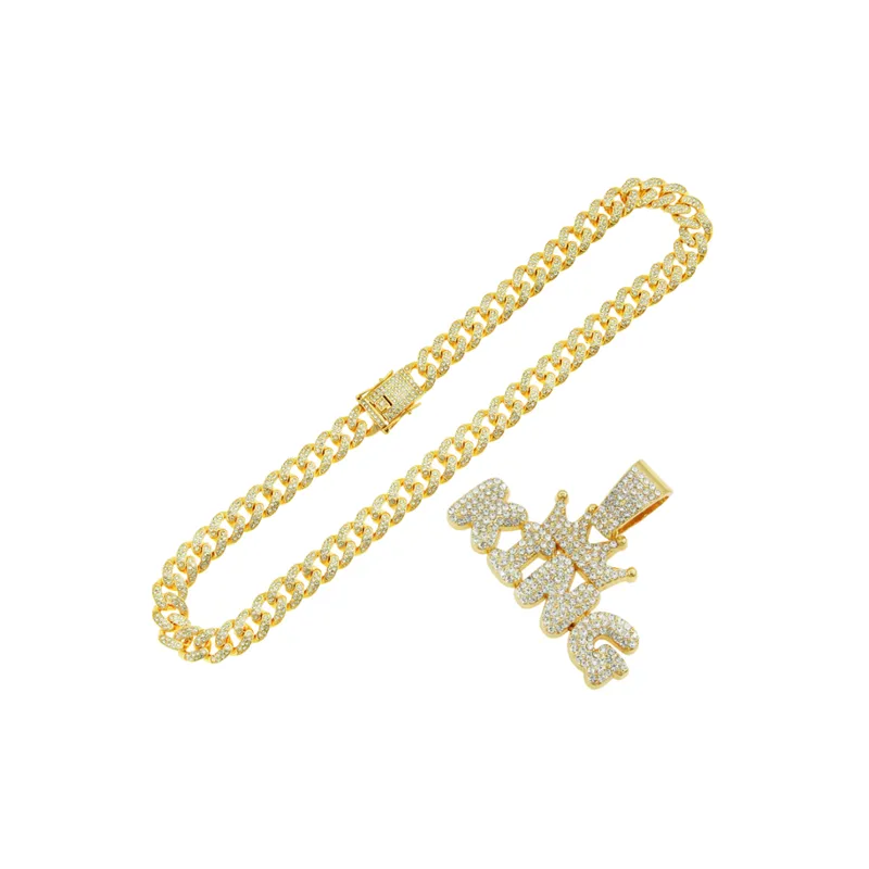 Trendy Letter Pendant Necklace-3