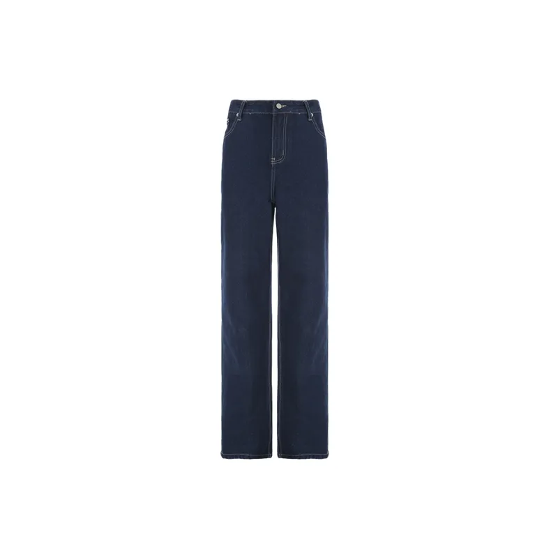 Street Straight Leg Jeans Women