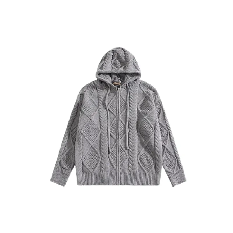 Retro Loose Zipper Sweater-0