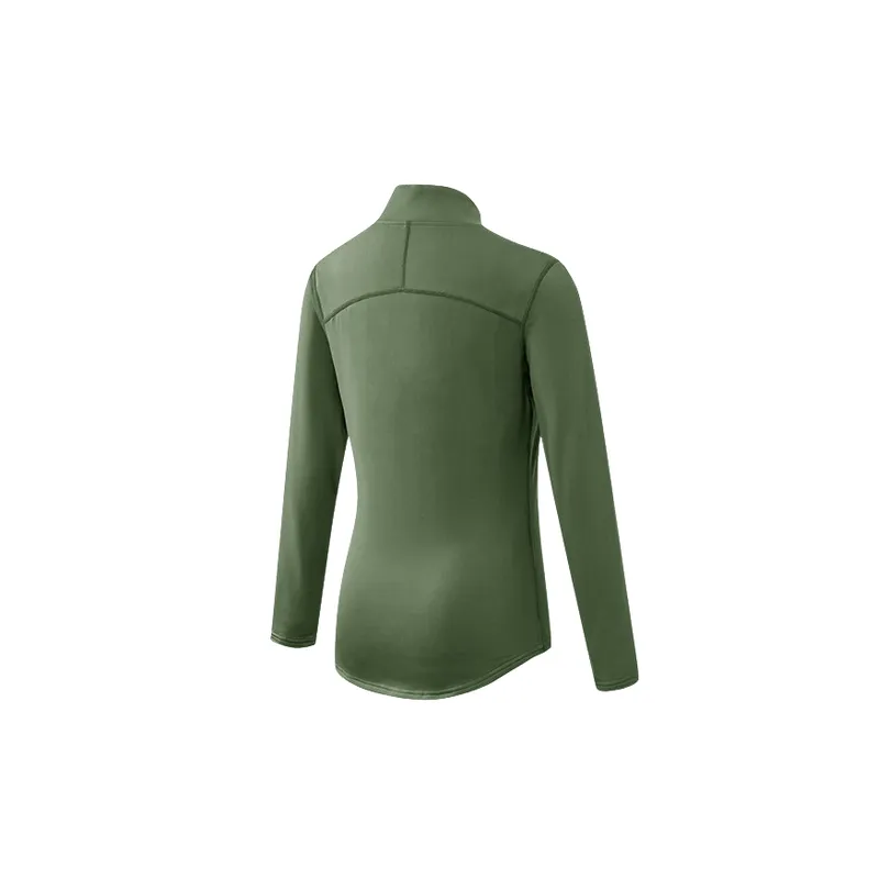 Sporty Long Sleeve Polyester Fitness Clothing Women-15